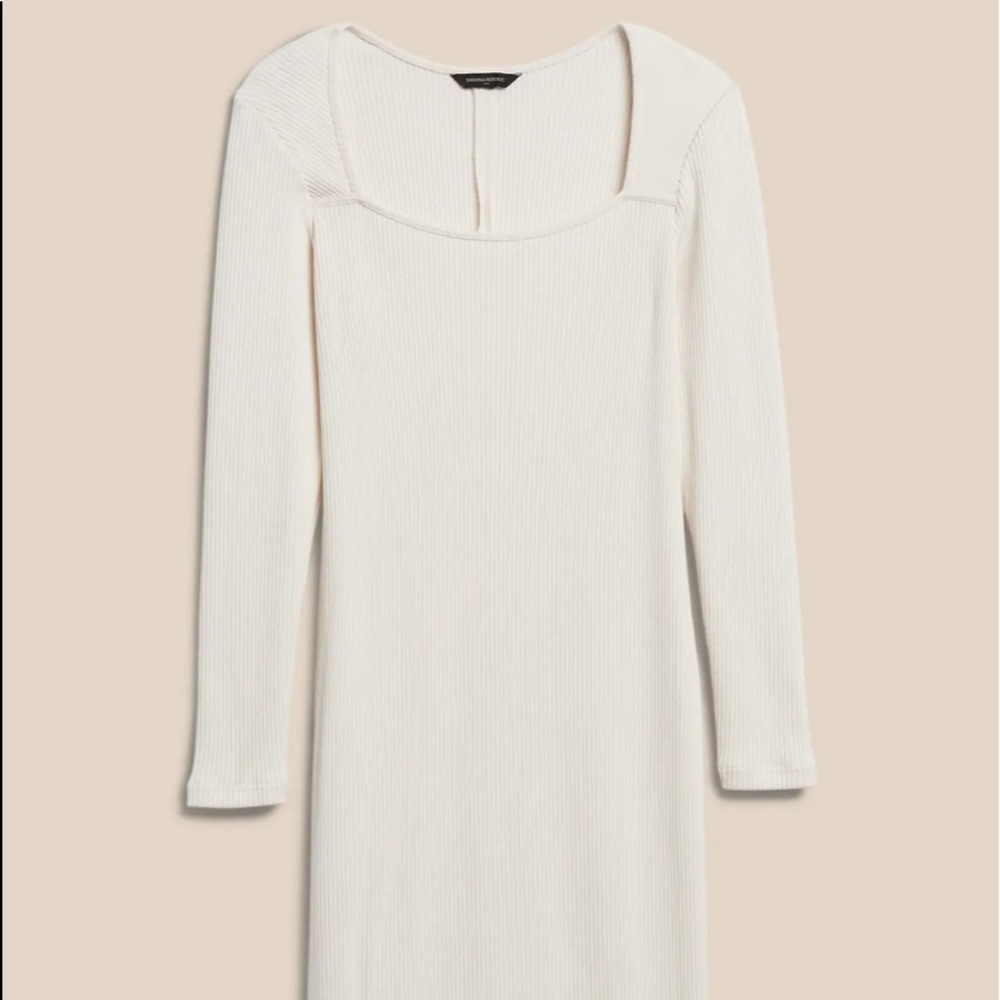 Banana Republic white rubbed dress size medium